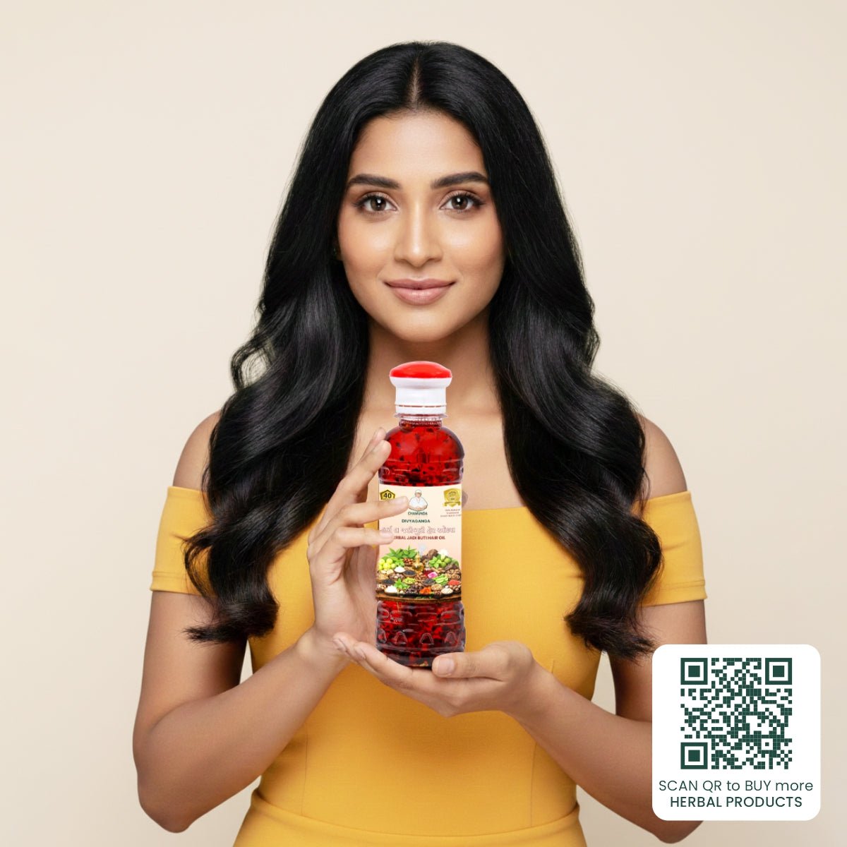 Divyaganga Jungle Jadibutti Hair Oil (emphasizes wild herbs) - Chamunda Gruh Udhyog