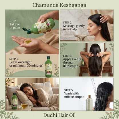 Keshganga Dudhi Hair Oil™ - Chamunda Gruh Udhyog