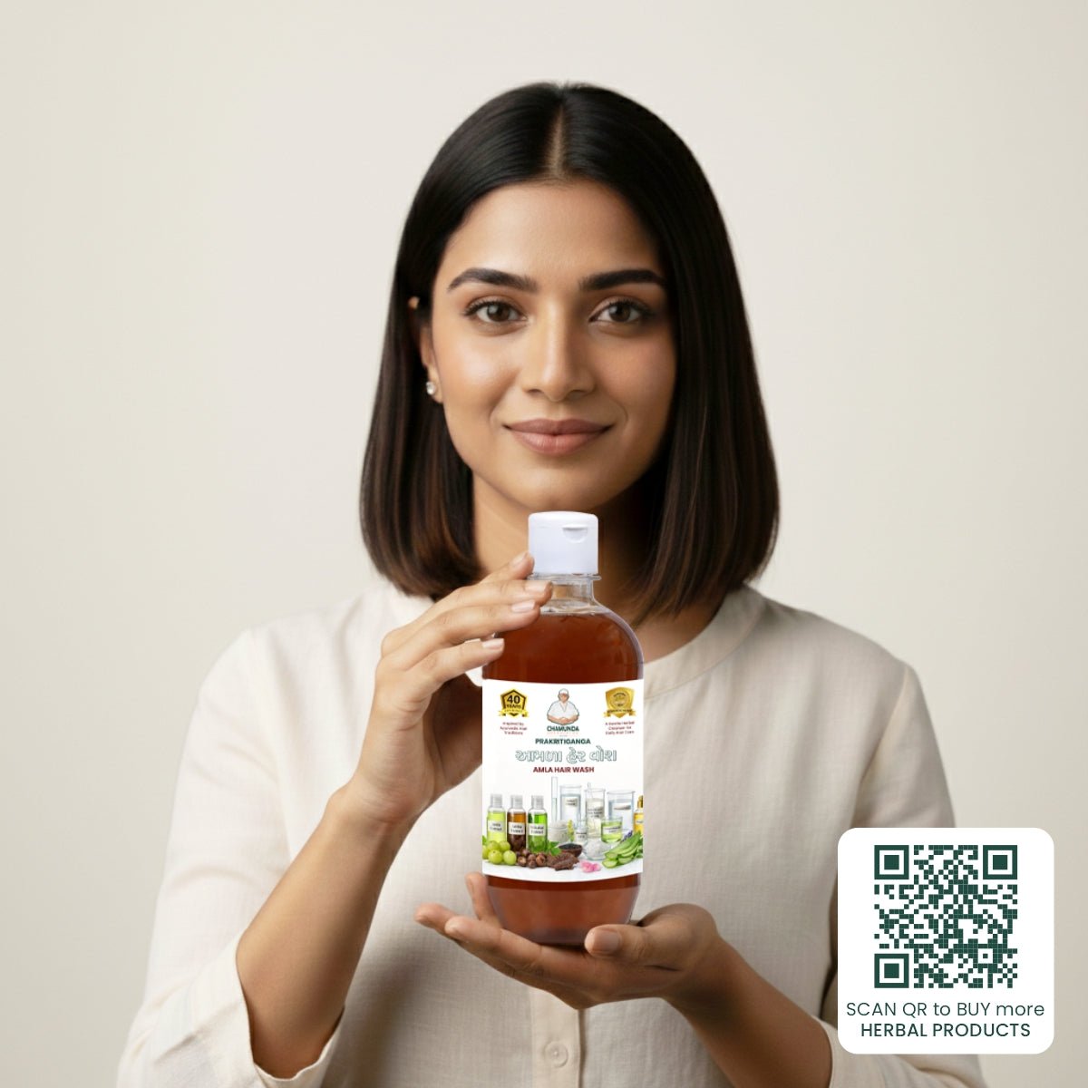 Prakritiganga Amla Hair Wash - Chamunda Gruh Udhyog
