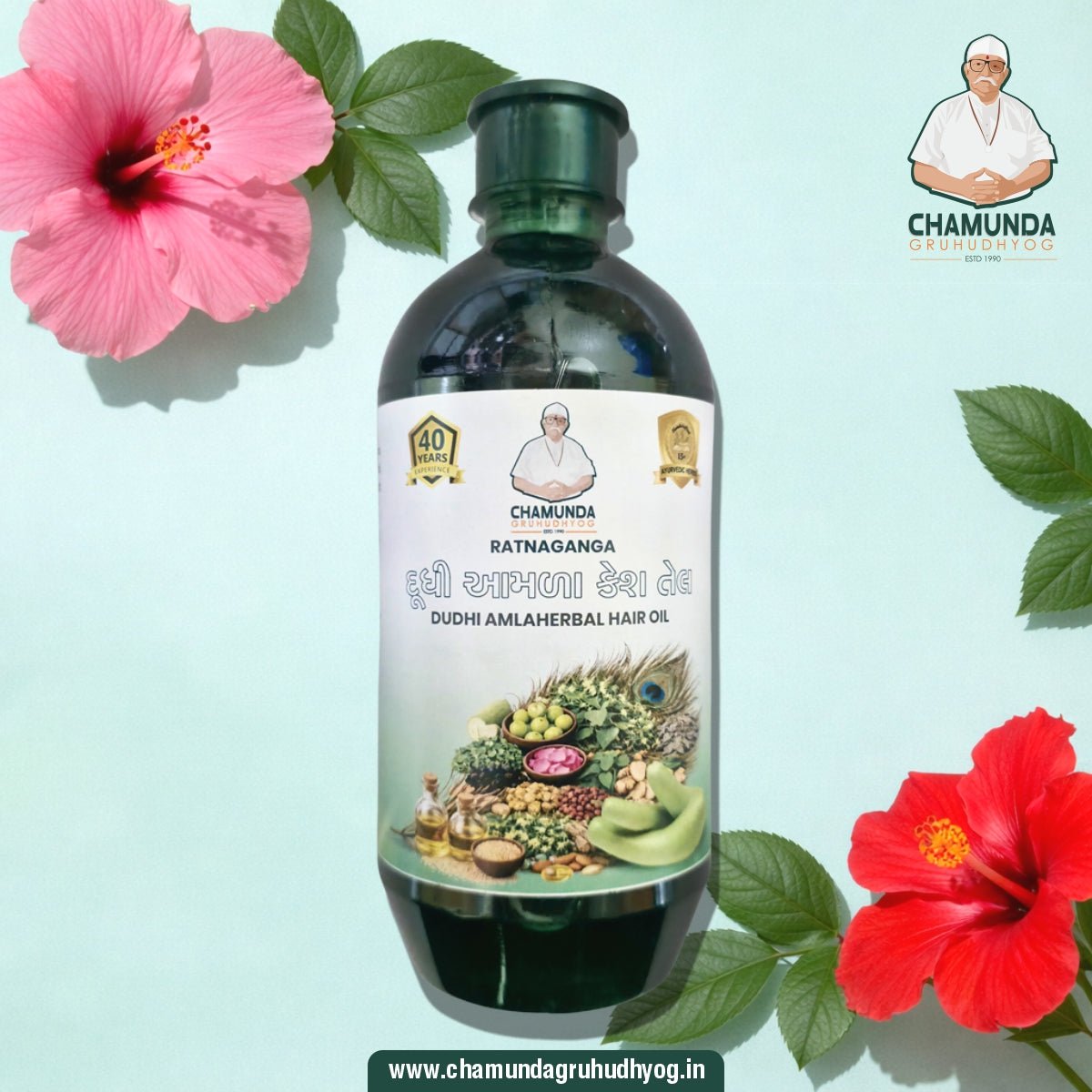 Ratnaganga Dudhi Amla Kesh Tailam - Chamunda Gruh Udhyog